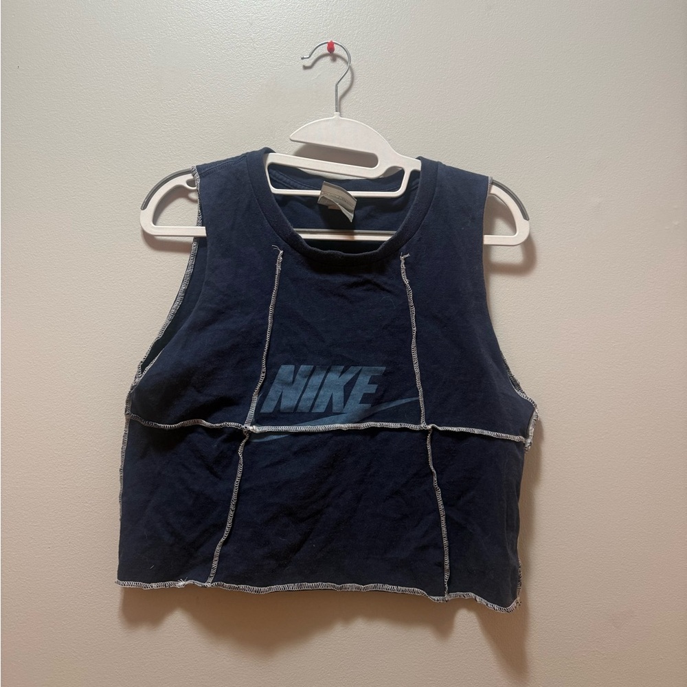 Upcycled/Distressed Nike Tank